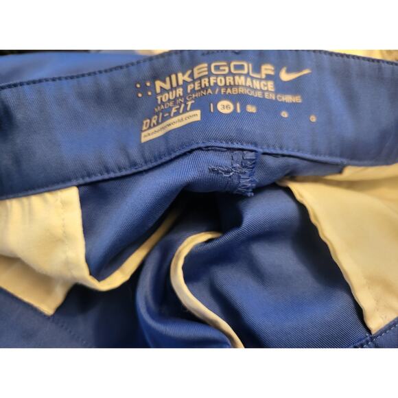 Nike Golf Tour Performance Shorts Blue Mens Size 36 in good condition. - Picture 5 of 5